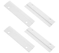 2 Paires Kit de Support Mural à Taquet Français Z pour Cadres et Miroirs | Alliage D’aluminium Argenté, Montage Affleurant et Stable, Trous de 5mm, pour Panneaux et Déco