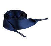 2 paires lacets en satin,100 cm long,2 cm large,lacets plats universels,indéchirables nouer,lacets rechange pour toutes les chaussures décontractées en toile différentes tailles,bleu marine