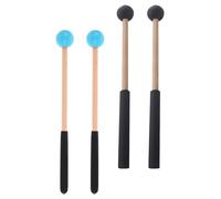 2 Paires Maillets pour Instruments de Musique | Maillets de Xylophone Cloche, Prise Confortable, Maniement Ergonomique, pour Glockenspiel et Hand Pan