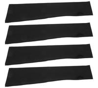 2 Paires Manchon de Protection pour Bras en Nylon Noir | Couverture Extra Longue à Double Couture, Réduit les Démangeaisons, Maintien Sûr au Bain Nuit
