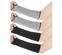 2 Paires Manchons Résistants aux Coupures avec Trous pour Pouces Hommes et Femmes Bras Travail Protection Niveau 5 Protections Bras Respirantes pour Agriculteurs Jardinage Peau Contusions