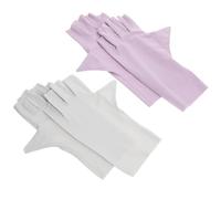 2 Paires Moufles Anti UV pour Manucure, Chinlon Respirant | Doigts, pour Nail Art, Confortables à Porter, Protègent des Coups de Soleil