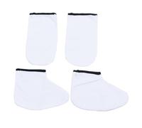 2 Paires Moufles de Soin Mains en Paraffine pour Spa, Coton Blanc | Cire, Rétention de Chaleur Maximale, Usage Spa, Confort D’emploi, Couvre-mains Thérapeutiques Isolés