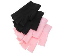 2 Paires Moufles Demi-doigts Hydratants pour Mains Sèches, en Gel | Coton Souple, Format Voyage Pratique, Confort Portable, Aide à Adoucir les Mains Sèches et Gercées
