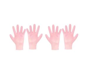 2 Paires Moufles Hydratants Exfoliants Mains Femmes Rose Sebs | Confortables à Porter, Résistants à Déformation, Soin Anti-sèches, Usage Féminin Quotidien