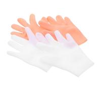 2 Paires Moufles Hydratants pour Mains Sebs Blancs Réutilisables | Crème et Lotions, Lavables, Confort Pratique, Usage Spa Maison, Alternatives Salon, Hommes