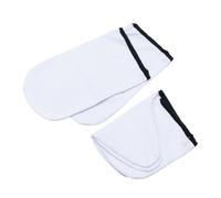 2 Paires Moufles Paraffine Main en Coton Blanc pour Soin Spa | Cire, Sensation Relaxante et Usage Confortable, Conserve la Chaleur, Favorise la Pénétration