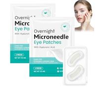 2 Paires Patch Micro Aiguilles Yeux Patchs Pour Les Yeux Aux Micro-Aiguilles Patchs Yeu-x Microneedles Anti-Âge Élimine Les Cernes Et Les Poches Sous Les Yeux Atténue Les Ridules Hydrate Intensément
