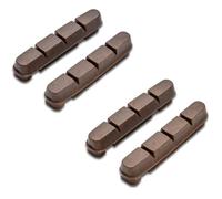 2 Paires Patins de Frein Carbone pour Roues Carbone Semelle Liège Haute Performance Freinage Silencieux Compatible Pneus Route
