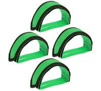 2 Paires Pédales à Cale-Pieds de Vélo Vertes en Nylon, Réglables | Sangles de Pédale pour Chaussures, Maintien Sûr et Confortable, Sorties Entraînement, Vélo Route et Vtt