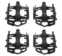 2 Paires Pédales Plates VTT en Alliage D'aluminium | Compatible Vélo de Montagne et Route, Rotation Fluide, Légères, Usage Extérieur, Finition Noire