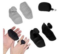 2 Paires Poignées Antidérapantes pour Haltérophilie Poigner Protèges-Mains en Silicone Anti-Slip Gym Hand Grips pour Pull-Ups Fitness, Musculation, Culturisme