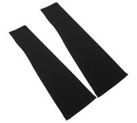 2 Paires Protège-plâtre Bras Élastique sans Doigts en Nylon Noir | Conception Respirante et Doublure Ultrasouple, Couture Double, Protection les Griffures Inconscientes