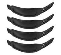 2 Paires Sangles de Pédales Réglables, PP Noir | Marquages Gauche Droite, Longueur Ajustable, pour Cages de Pédale, Usage Salle et Domicile