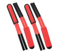 2 Paires Sangles de Repose-Pieds Vélo Rouge en Nylon | Fixation pour Pédales de Bicyclette, Usage Cyclisme, Confort Respirant, Usage Polyvalent