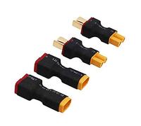 2 Paires sans Fils XT30 à Deans T Plug Femelle mâle Adaptateur sans Fil connecteur pour RC FPV Drone Voiture Lipo NiMH Chargeur de Batterie ESC