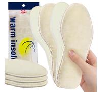 2 Paires Semelles d’Hiver,Semelles en Feutre,Semelles Confort Hiverr Douces et Chaudes,Semelles Chaudes pour les Jours Froids,Semelle épaisse en Laine D'agneau pour Chaussures et Bottes (EU 38/24CM)