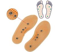 2 Paires Semelles de Magnétique Thérapie Respirantes Massage Semelles Intérieure pour Stimuler les Points de Pression Acupressure et le Réflexe Augmenter la Circulation Sanguine (35-40)
