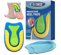 2 paires Talonnette Gel Silicone Antichoc Amortissante, coussin de Protection talon, Soulagement Douleurs Pieds Semelle Talon, Homme et Femme Coussinets de talon pour chaussures, S