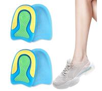 2 Paires Talonnette Gel Silicone Antichoc Amortissante Orthopédique - Talonnettes en Silicone pour Soulager la Douleur et Réduire les Chocs - Convient à Toutes les Chaussures-S(36-39)