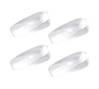 2 Paires Talonnette Gel Silicone Semelle, Semelles de Talon Emelles Intérieures Augmentant la Hauteur Semelle Talons Gel 1cm Coussinets de Talons pour Chaussures Semelles de Talon en Silicone