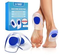 2 Paires Talonnette Silicone Semelle Talon, Orthopédique Coussinet silicone, Coussinets de Talonette pour Chaussures, Soulage Douleurs Pieds Talon pour Homme et Femme