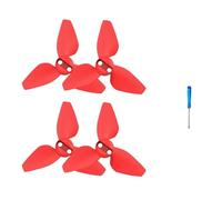 2 Pairs Propellers for DJI Neo Colorful Quick Release Props Blades Lightweight Fans Wing with Screw&Screwdriver Drone Wing Blade(Red)