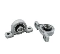 2 paliers à semelle en alliage de zinc KP08 KP000 KP001 KP002 KP003 KP004 Alésage 8 mm 10 mm 12 mm 15 mm 17 mm 20 mm Mini roulements(KP000 10mm)