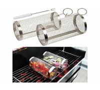 Rosenstein & Söhne 2 paniers de cuisson pour barbecue en acier inoxydable