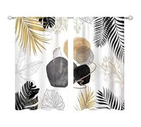 2 Panneaux Rideaux Modernes Thermiques Isolant Anti Froid et Chaleur Bohème Rétro Art Drape Décoration Intérieure pour Chambre à Coucher Salon Cuisine