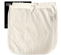 (2 Paquet, 30cm x 30cm) Sac à café en coton bio - Conçu en Californie - Réutilisable - Avec cordon de serrage facile - Pour carafes et bocaux