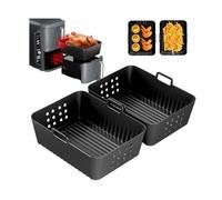 2 Paquet Moule Air Fryer pour Ninja Double Stack XL Friteuse Sans Huile SL400EU Silicone Moule Accessoires Airfryer multic FRITEUSE