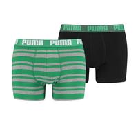 Puma Boxers Heritage Stripe Homme Pack de 2 Vert Taille M