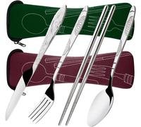 2 Paquets 8 Pièces de Couvert en Acier Inoxydable Vendos85