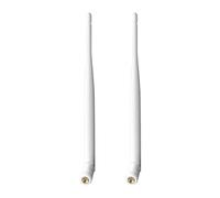 2 Paquets Antenne WiFi SMA Mâle Double Bande 6dBi 2,4 GHz 5 GHz 5,8 GHz pour Bateau Amorceur, Enregistreur de Surveillance, Caméra IP de Sécurité, Caméra de Vue Arrière, Véhicule, Camping-Car, Blanc