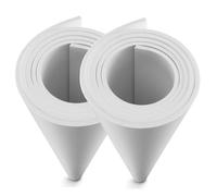 2 Paquets Blanche Mousse EVA 5mm, MEARCOOH 150cm*90cm Grande Taille Mousse EVA Cosplay, EVA Foam densité 86kg/m3 pour les costumes de cosplay, l'artisanat, les projets de bricolage (2PCS 5mm Blanche)