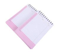 2 Paquets bloc-notes de Planification, bloc-notes de Liste de Contrôle, 8,25x5,5 Pouces, Rose, Papier et Métal, à Spirale Supérieure, sans Date, Pages Détachables,
