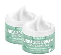 2 Paquets Crème à l'Urée 20% pour les Pieds avec plus de 2% d'Acide Salicylique | Pieds et mains | Acide hyaluronique, arbre à thé, aloe vera | Hydrate, élimine les callosités et adoucit,150 g