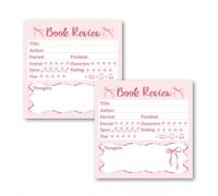 2 paquets de 100 feuilles de notes adhésives pour vos critiques de livres. Notez facilement les titres, les notes et vos impressions, et organisez vos critiques grâce à ce papier de haute qualité qui 
