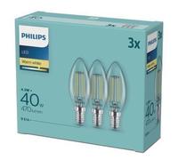 2 Paquets De Ampoules LED Philips Ensemble 3x E27 4,3W = 40W Blanc Chaud 2700K [EEK: F]
