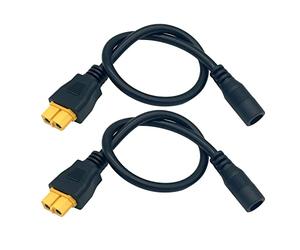 2 paquets de câble de charge dc5.5x2.1mm à xt60 connecteur d'ogive femelle xt60 à câble adaptateur femelle dc5.5x2.1mm pour fer à souder ts100, puissance d'affichage fpv