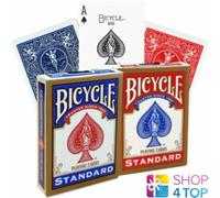 2 Paquets De Cartes À Jouer Poker BICYCLE Cavalier Vélo Dos Rouge Bleu