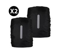 2 paquets de housse de sac à dos réfléchissante, housse de pluie imperméable pour sac à dos
