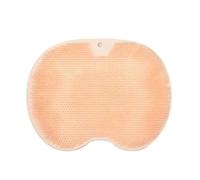 2 paquets de silicone douche pied & dos tapis de nettoyage, coupe d'aspiration anti-dérapant brosse de corps exfoliant, utilisation séparée hygiénique pour salle de bain simple et couple