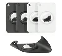 2 paquets Support de portefeuille Airtag - Porte-cartes Airtag en silicone fin compatible avec Apple Airtag - Porte-cartes Airtag ultra-mince pour sacs à main, sacs à dos, portefeuilles et sacs de soi