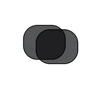 2 Pare-Soleil de Protection pour vitres de Voiture Avant et arrière, Rideaux Noirs, Accessoires d'été pour Voiture C-1PC(A-2PCS)