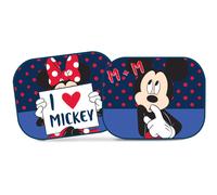 2 Pare-soleil Latéral Mickey Et Minnie 44x35cm