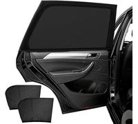 2 Pare Soleil Voiture pour Lancia Ypsilon 2015-2025 | Maille Hautement Élastique Protection UV Parfaite Ajustement Sur Mesure Montage Stretch Facile Barrière Thermique