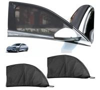 2 Pare Soleil Voiture Protection Solaire Enfants Ventilation Pare Soleil pour Vitres Latérales Voiture Solaire pour Fenêtre Latérale de Voiture pour Berline SUV(Noir)