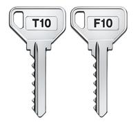 2 Pass PTT | Clés T10 + F10 | Pour Boîte aux Lettres Normalisée avec Barillet Standard La Poste.